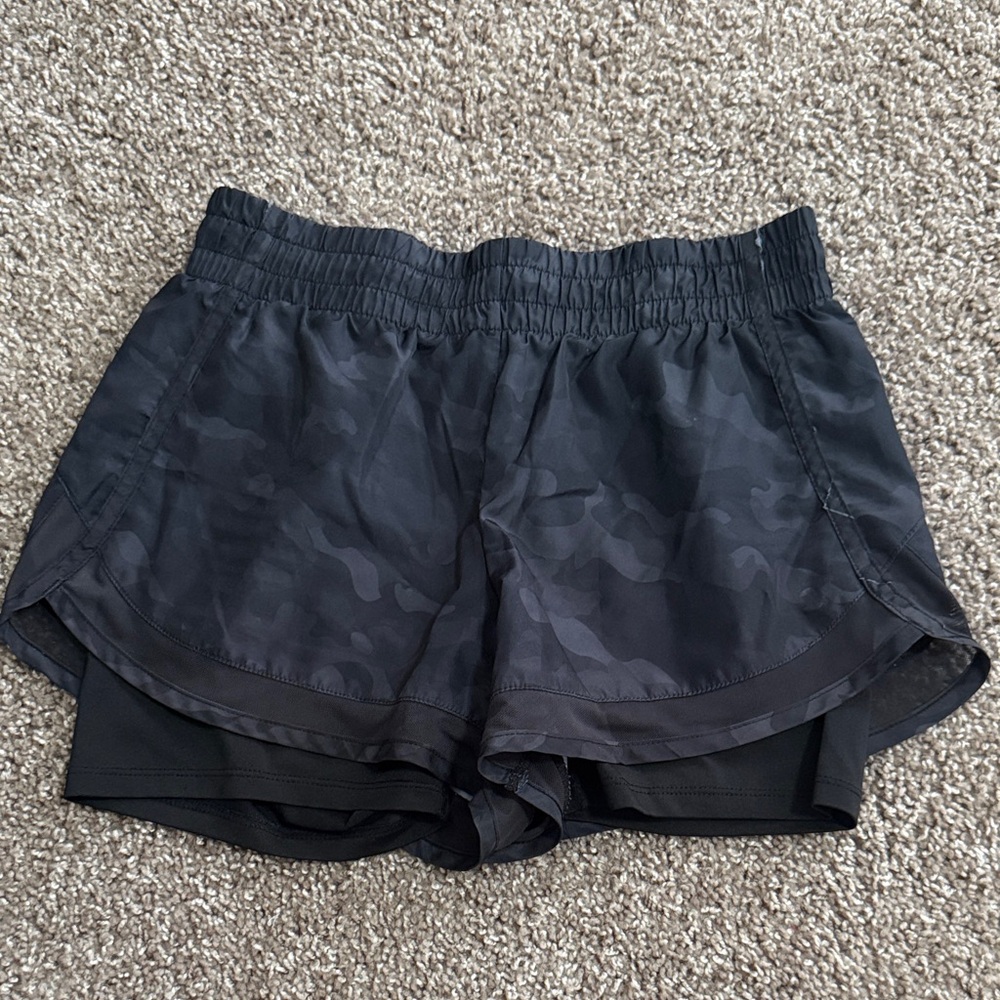 RBX Women's Dark Camouflage Athletic Shorts